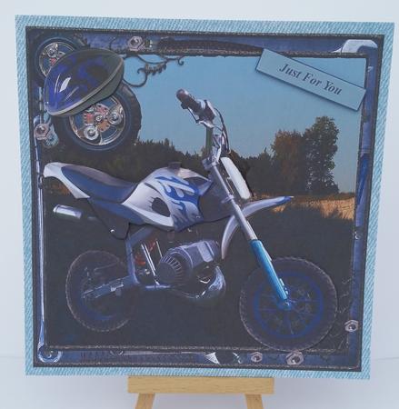 Wild and Free Biking Topper with Decoupage by Mary Brunton