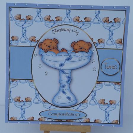 Twin Boys Font Christening by Mary Brunton