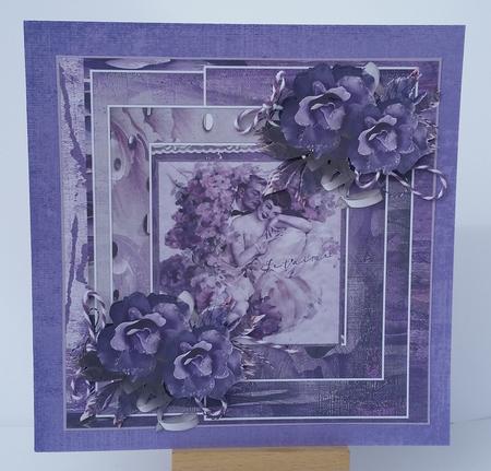 Purple Roses Couple by Mary Brunton