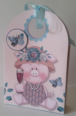 Lady Piggin' Cheers Large Gift Bag by Mary Brunton