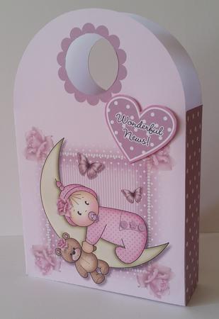 Moon Baby Girl Large Gift Bag by Mary Brunton