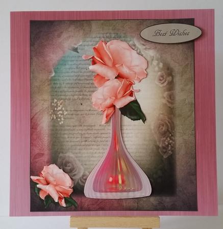 Summer Roses Topper with Decoupage by Mary Brunton
