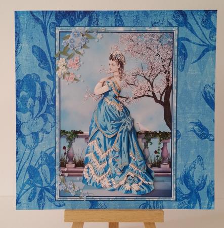 Distressed Floral 12 A4 Backing Papers - Bright Shades by Mary Brunton