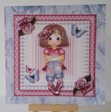 Distressed Floral 12 A4 Backing Papers - Subtle Shades by Mary Brunton