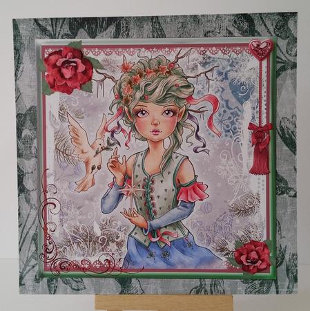 Distressed Floral 12 A4 Backing Papers - Rich Shades by Mary Brunton