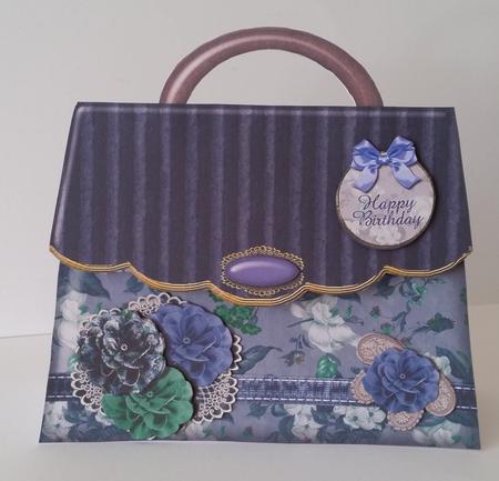 Shabby Chic Handbag Shaped Card 4 Mini Kit by Mary Brunton