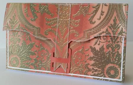 Burnt Orange Gold Regal 3D File Purse Mini Kit by Mary Brunton