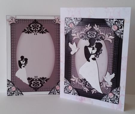 White Dress Bride and Groom Kit by Mary Brunton