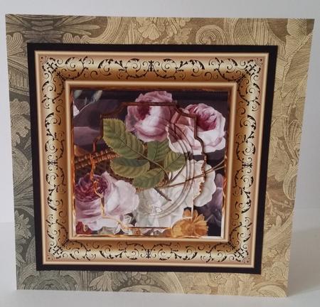 Pink and White Rose Quick Card by Mary Brunton