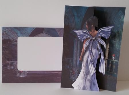 Fantasy Blue Fairy Foldback Card by Mary Brunton