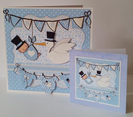 A Baby Boy Mini Card Kit by Mary Brunton