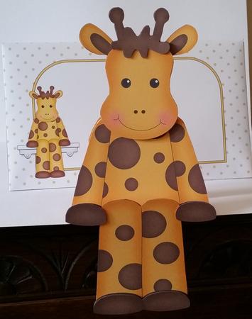 3D on the Shelf Card Kit - Simon the Little Giraffe by Mary Brunton