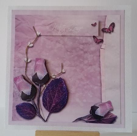 The Touch of a Rose Step by Step Card by Mary Brunton