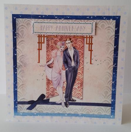 PS123 Retro Couple Topper by Mary Brunton