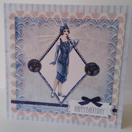 PS122 Retro Lady Topper by Mary Brunton