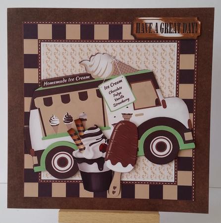 Here Comes Mr Whippy, with Icecream & Sundaes 8x8 Mini Kit by Mary Brunton