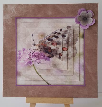 Beautiful Butterfly Watercolour Pyramid Topper by Mary Brunton