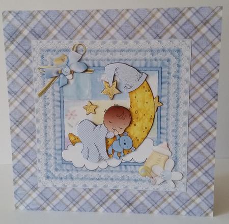 Baby Boy Moon Afro American by Mary Brunton