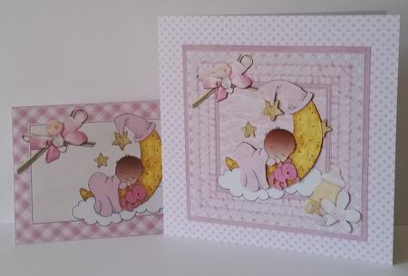 8x8 Afro American Baby Girl Moon Mini Kit by Mary Brunton