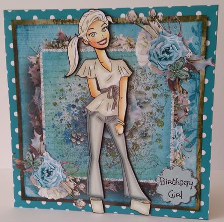Teenage Birthday Card Front Kit by Mary Brunton