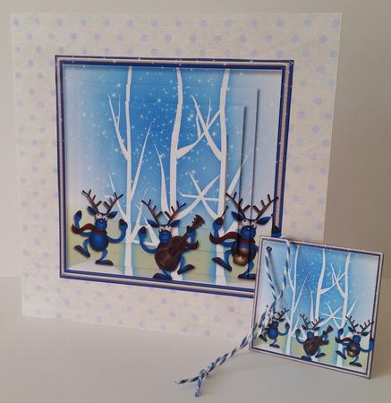 Dancing Reindeer Mini Kit by Mary Brunton