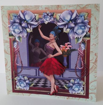 Flapper Lady with Roses Mini Kit by Mary Brunton