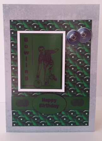 Vintage Bowls Pyramid Card Front by Mary Brunton