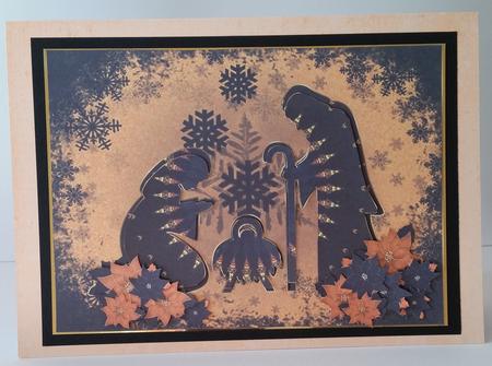 Tropical Kaliedoscope Nativity Christmas Decoupage Mini Kit by Mary Brunton