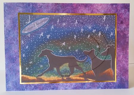 We Three Greyhounds -  Oval Pyramid by Mary Brunton