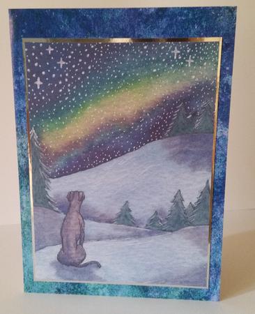 Silent Night Snowy Winter Scene by Mary Brunton