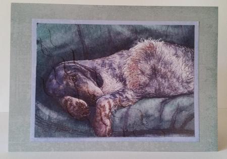 Just Thinking 'bout Resting My Eyes Wavy Corner Stacker by Mary Brunton