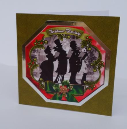 Lovely Xmas Silhouette Pyramid Topper #1 by Mary Brunton