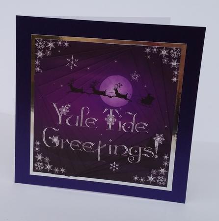 Simply Yule Tide Greetings! Twisted Pyrimage 2 +insert & Tag by Mary Brunton