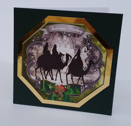 Lovely Xmas Silhouette Pyramid Topper #2 by Mary Brunton