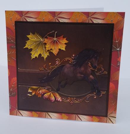Running Horse Cardfront by Mary Brunton
