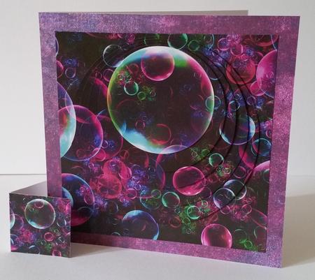 Simply - Rainbow Bubbles 2 + Insert & Tag by Mary Brunton