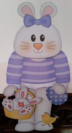 3D on the Shelf Card Kit - Easter Bunny's Bunny Basket & Egg by Mary Brunton
