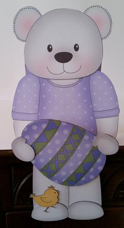 3D on the Shelf Card Kit - Little Austin Bear's Easter Egg by Mary Brunton