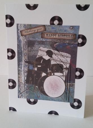 Vinyl Records Backing Paper by Mary Brunton
