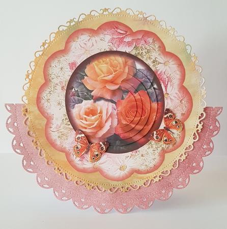 Plate with Orange Roses by Mary Brunton