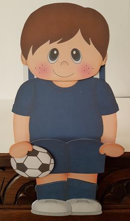 3D on the Shelf Card Kit - Little Footballer Tim by Mary Brunton