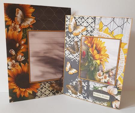 Cardtopper with Matching Envelope Sunflower 645 by Mary Brunton