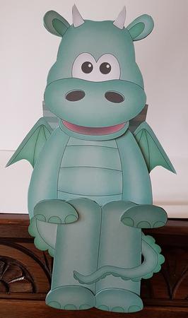 3D on the Shelf Card Kit - Cute Little Friendly Dragon Blaze by Mary Brunton