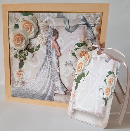 Cream Roses Wedding Mini Kit by Mary Brunton