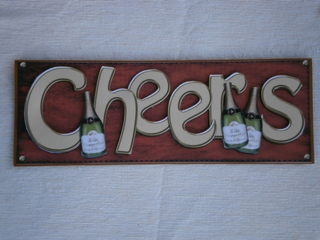 Large Dl Cheers Card & 3D Decoupage by Mary Curd