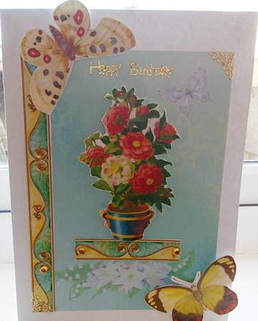 Elegant Jewelled Borders in Spring Green and Yellow by Mary Furey
