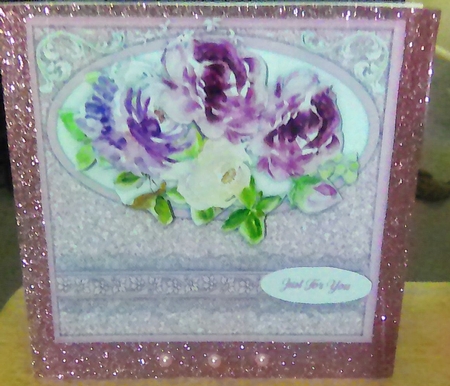 Beautiful Lilac Oval and Lace by Mary Lynn Cox