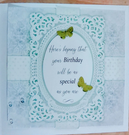 Floral and Flourishes Birthday Card  by Mary Lynn Cox