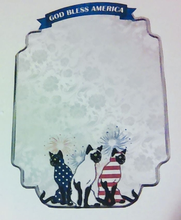 Matching blank insert sheet for the design sheet - 4th July 1 by Mary Lynn Cox