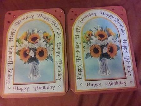 Archway card Sunflowers by Mary Lynn Cox